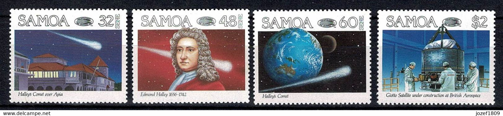 Samoa 1986 Space Halley's Comet, Giotto - Samoa Américaine