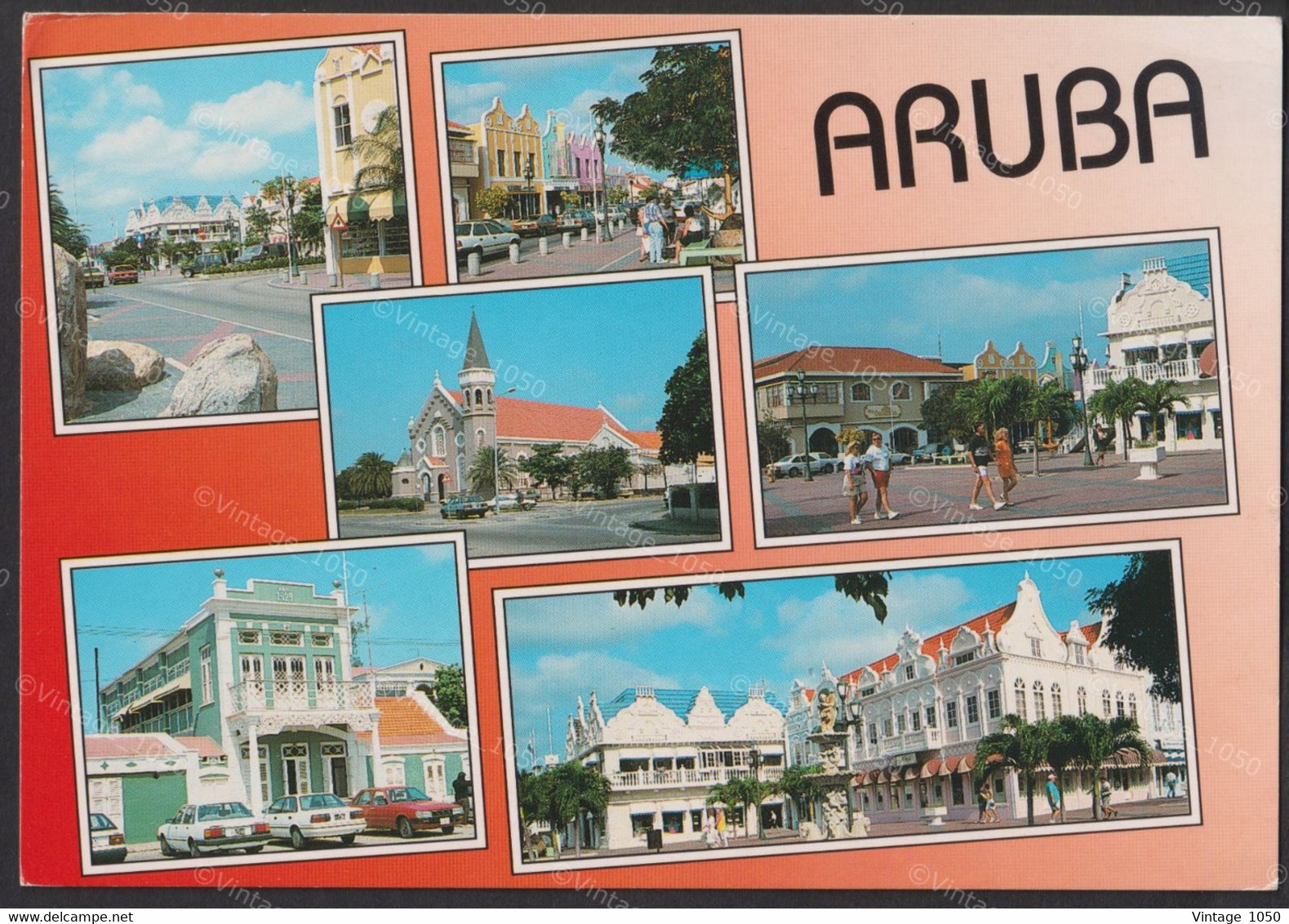 ✅ CPM ARUBA + Timbre 1977 - Typical Aruba Architecture +/-10x15cm #988011 - Aruba