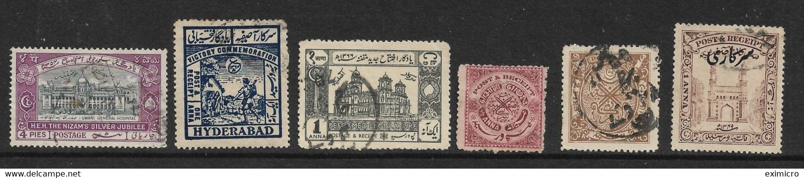 INDIA - HYDERABAD 1937 - 1949 FINE USED SELECTION - Hyderabad