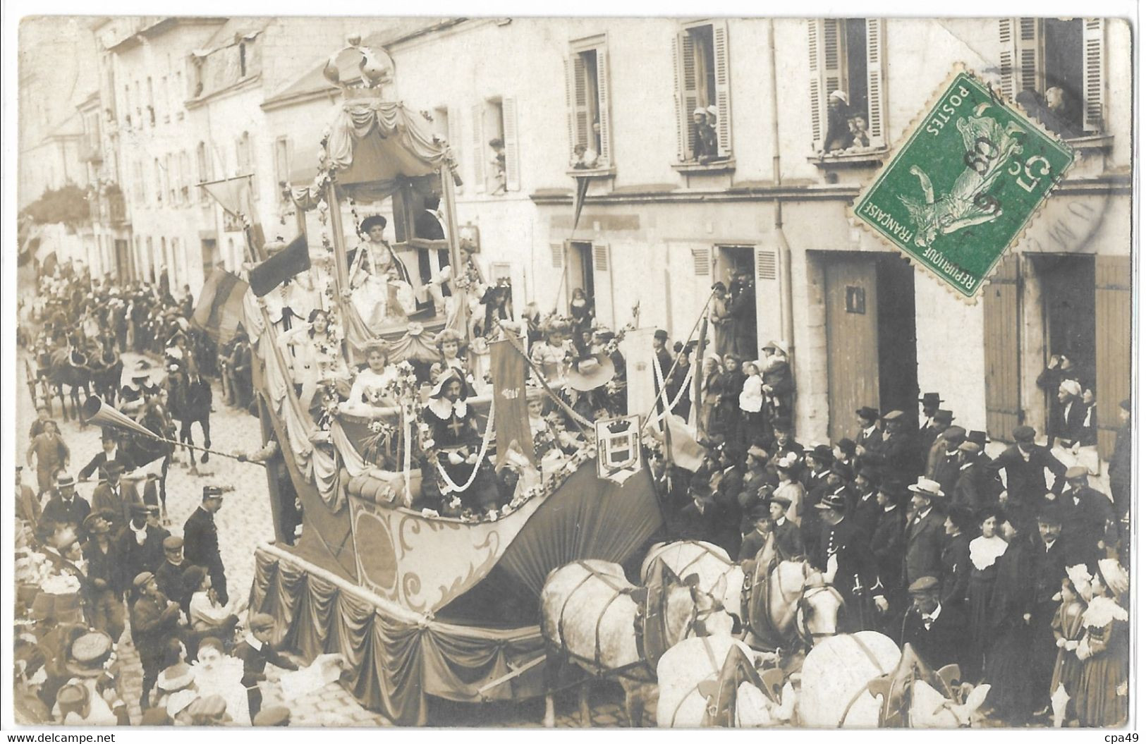 49  SAUMUR   CARTE  PHOTO  CAVALCADE - Saumur