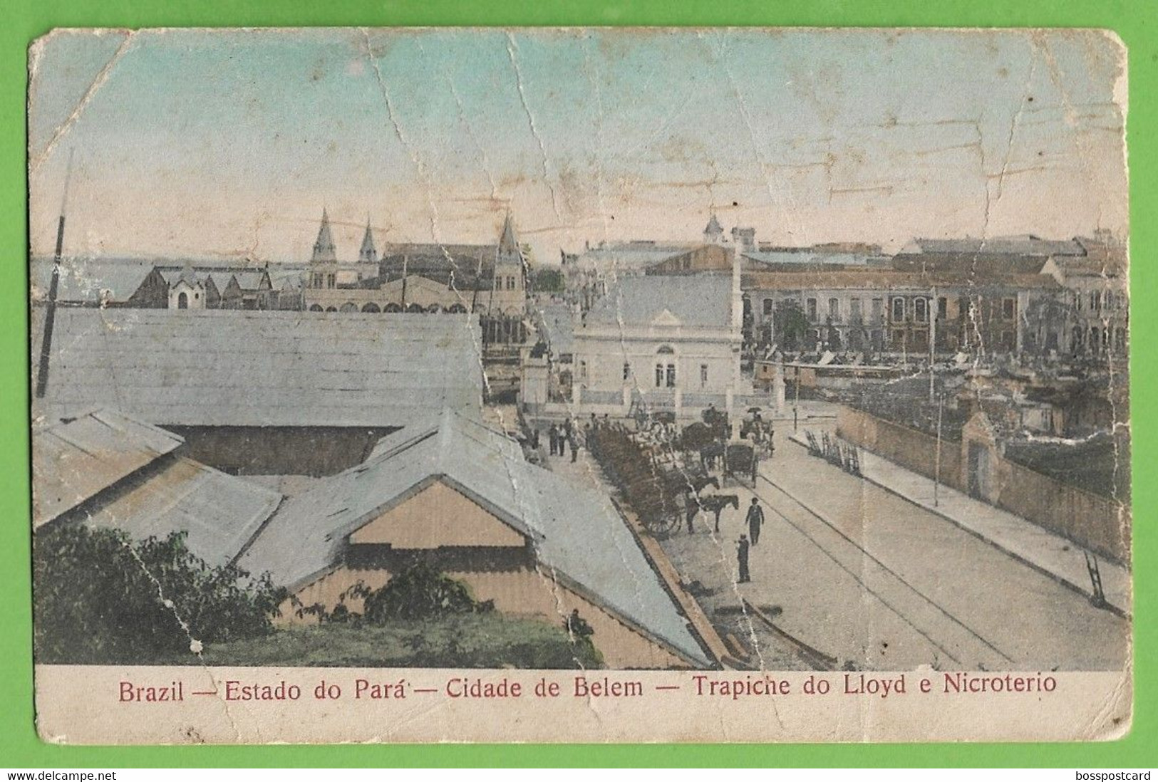 Belém - Trapiche Do Lloyd E Nicroterio - Paraná - Brasil (postal Danificado) - Belém