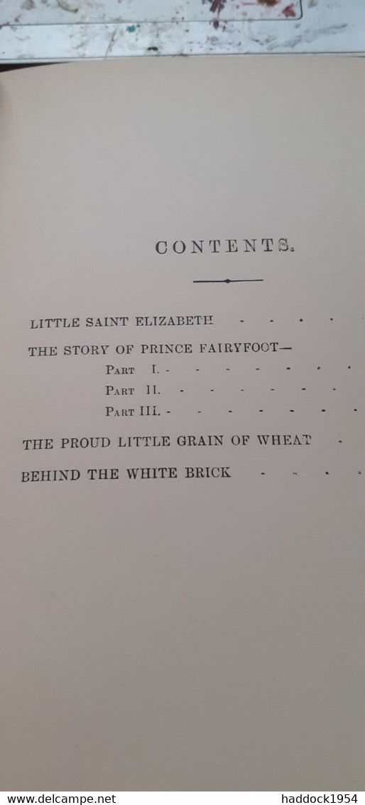 Little Saint ELIZABETH And Other Stories FRANCES HODGSON BURNETT Frederick Warne 1890 - Other & Unclassified