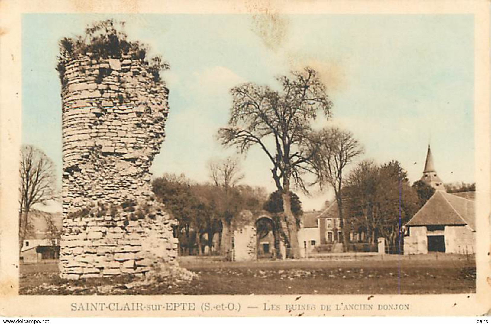 SAINT CLAIR SUR EPTE -les Ruines De L'ancien Donjon - Saint-Clair-sur-Epte