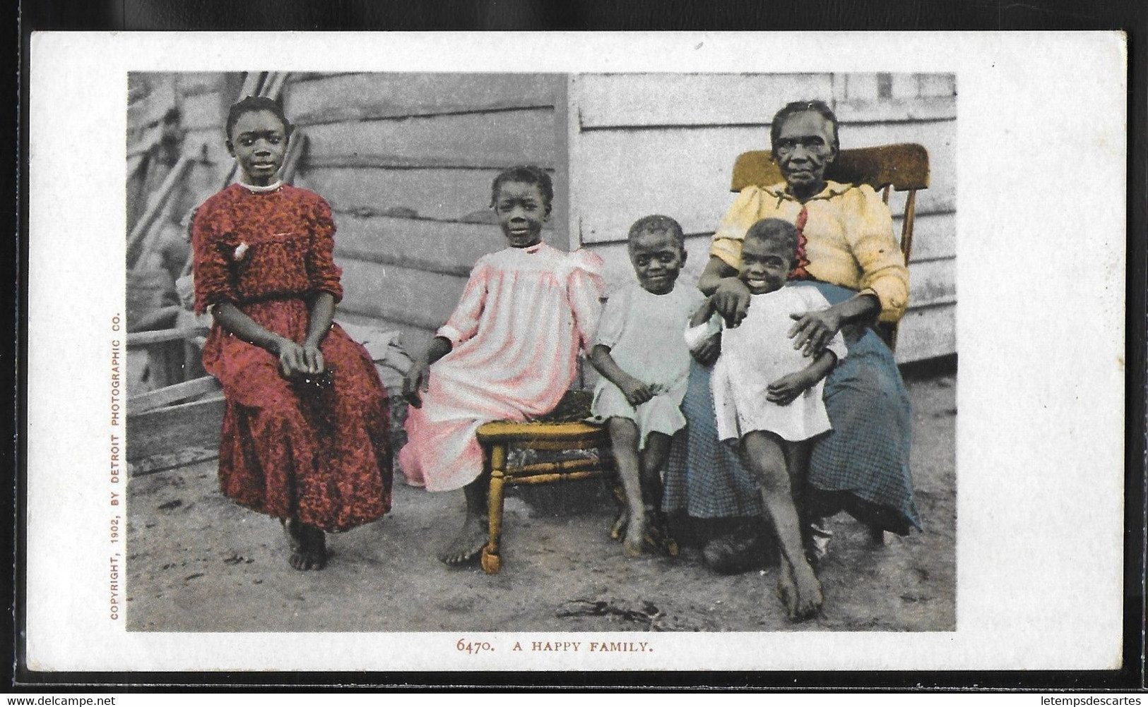 CPA USA - A Happy Family - 6470 - Black Americana