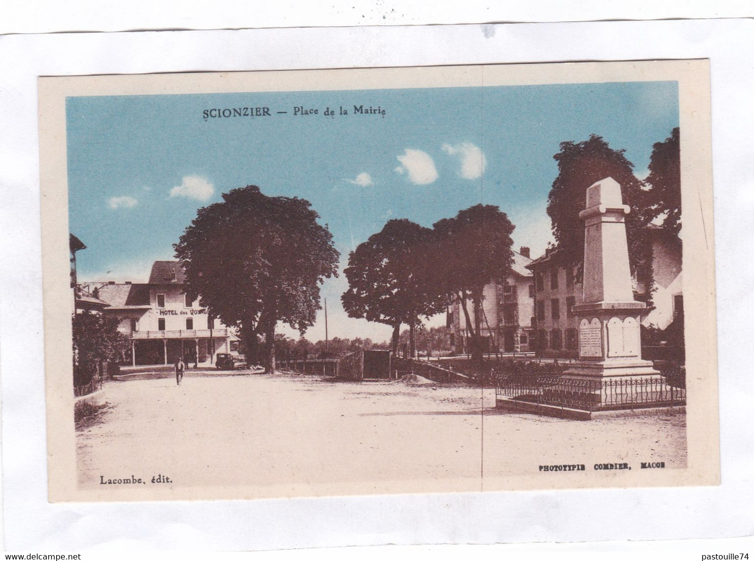 CPA :  14 X 9  -  SCIONZIER  -  Place  De La Mairie - Scionzier