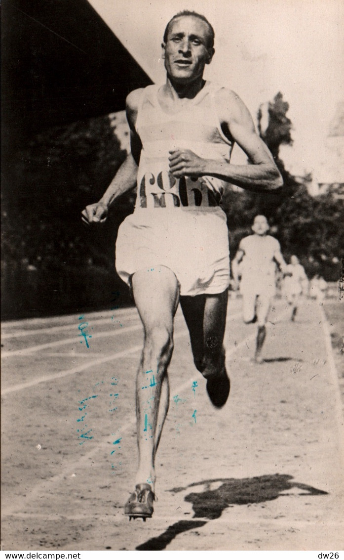 Sports, Athlétisme: Raphaël Pujazon, Champion D'Europe 3000 Steeple En 1946 - Carte Diagne "au Service Du Sport" - Atletica