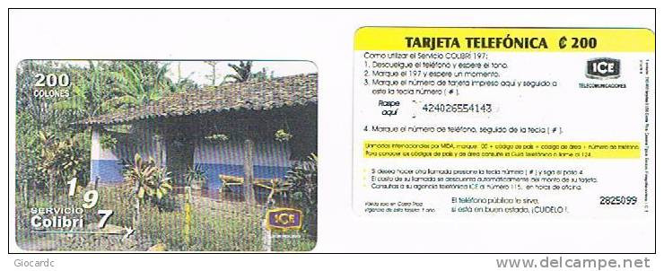 COSTA RICA - ICE (REMOTE) - 1998 CASONA TIPICA     - USED  -  RIF. 531 - Costa Rica