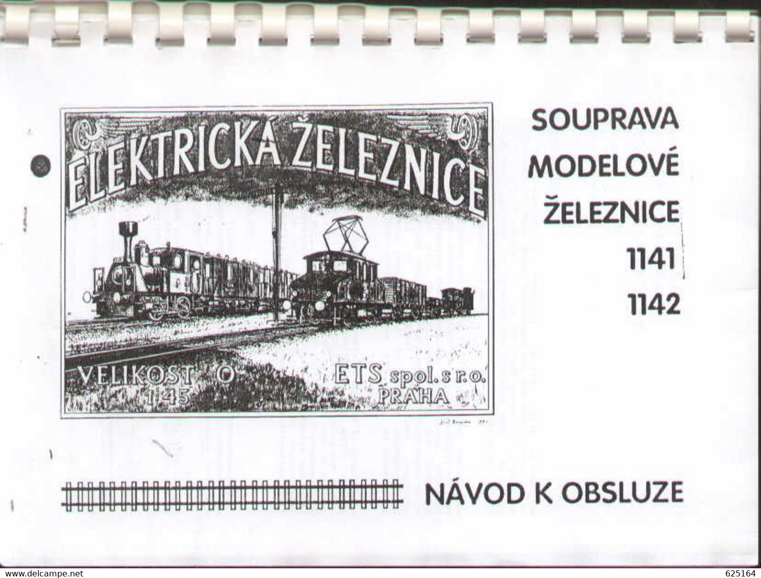 Catalogue ETS ELEKTRIKA ZELEZNICE 1972 Instructions For Set 1141-1142 - Anglais