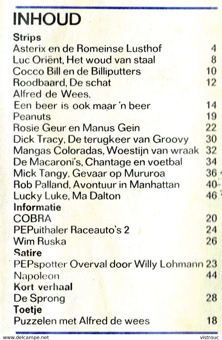 1971 - PEP - N° 49 - Weekblad - Inhoud: Scan 2 Zien. - Pep