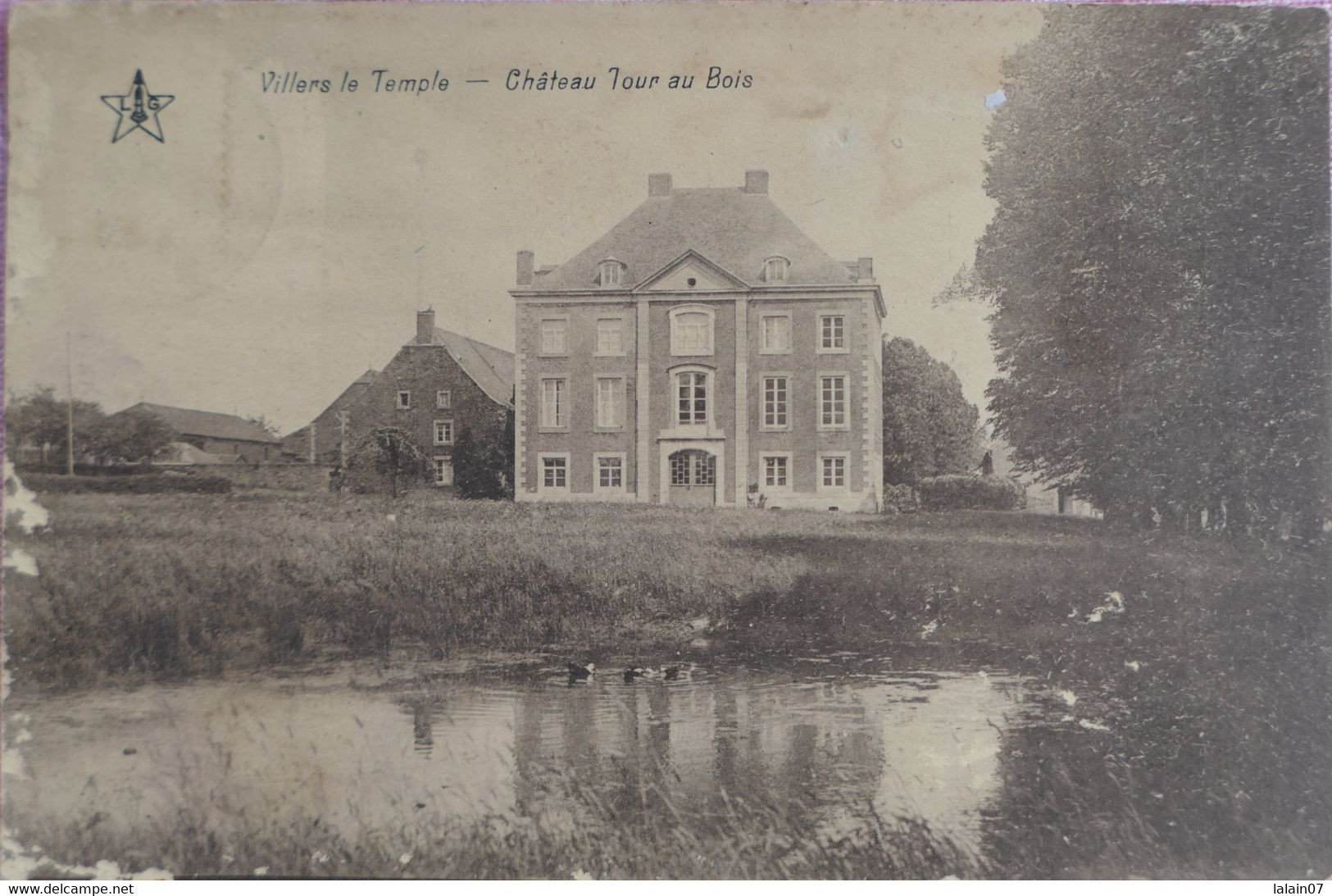 C. P. A. : Nandrin : VILLERS LE TEMPLE : Château Tour Au Bois, Timbre - Nandrin