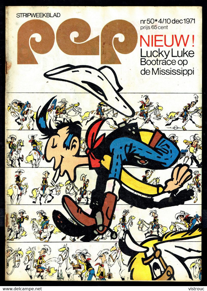 1971 - PEP - N° 50 - Weekblad - Inhoud: Scan 2 Zien - Lucky LUKE. - Pep