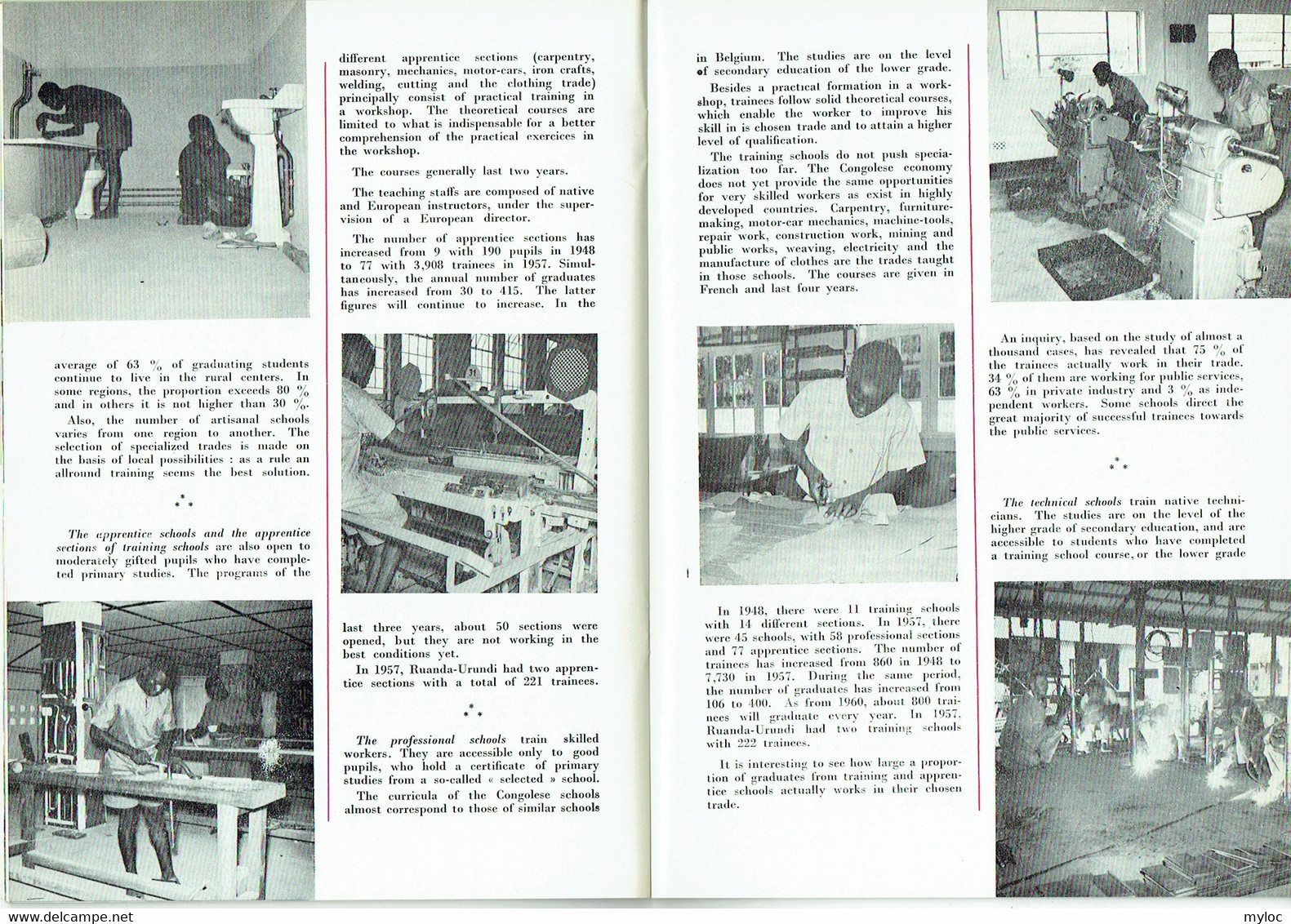 Teaching And Education In Belgian Congo And In Ruanda-Urundi.  Expo Bruxelles 1958. - Culture