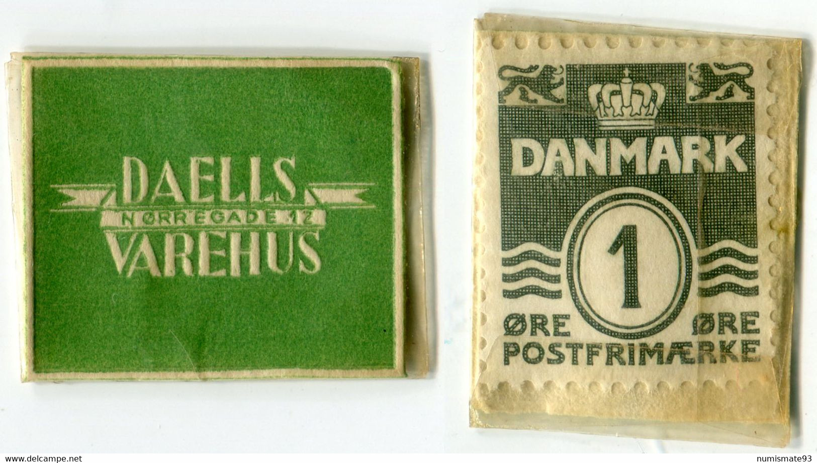 N93-0698 - Timbre-monnaie - Danemark - Daells Varehus - Nørregade 12 - 1 øre - Kapselgeld - Encased Stamp - Monetari / Di Necessità