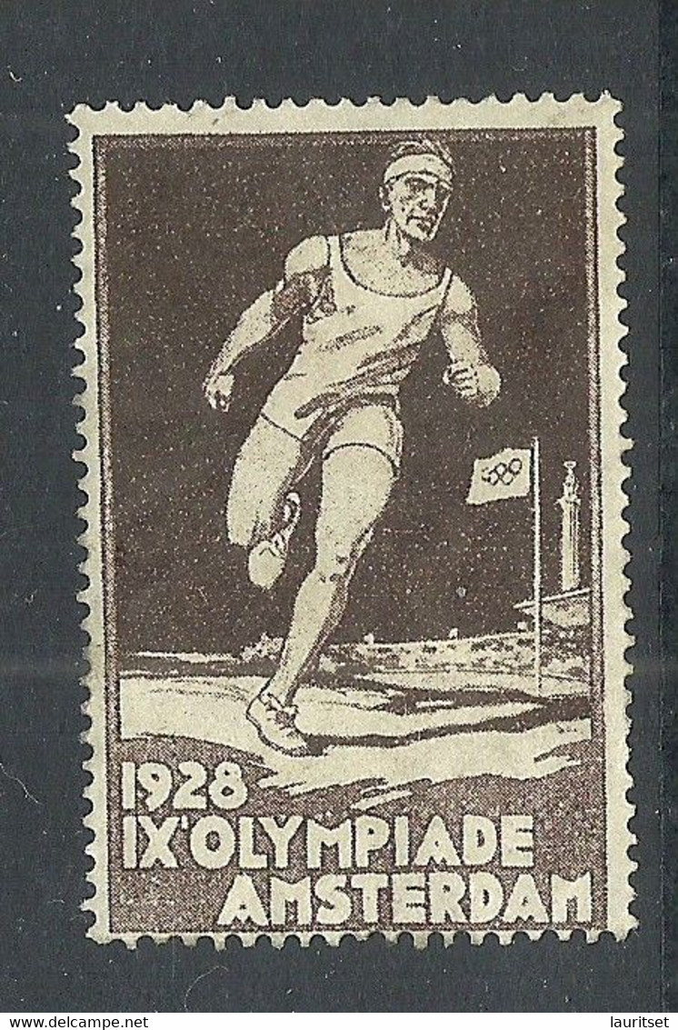 Amsterdam Netherlands 1928 Vignette Olympische Spiele Olympic Games Advertising Poster Stamp (*) Mint No Gum - Summer 1928: Amsterdam