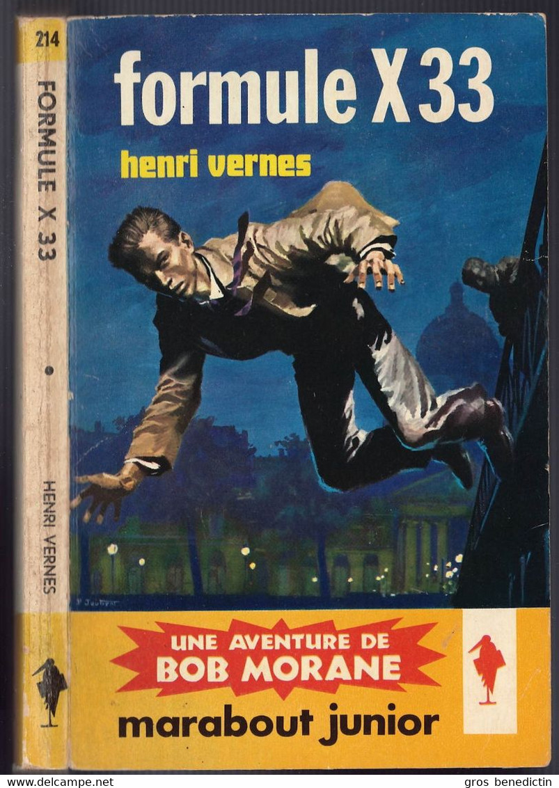 Marabout Junior N°214 - Série Bob Morane - Henri Vernes - "Formule X33" - 1962 - #Ben&Morane - Marabout Junior