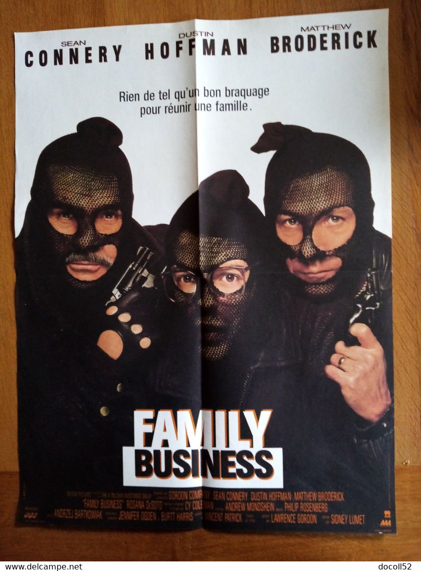 AFFICHE CINEMA ORIGINALE FILM FAMILY BUSINESS 1989 SEAN CONNERY DUSTIN HOFFMAN 51.5CMX38.5CM DE SIDNEY LUMET - Affiches & Posters