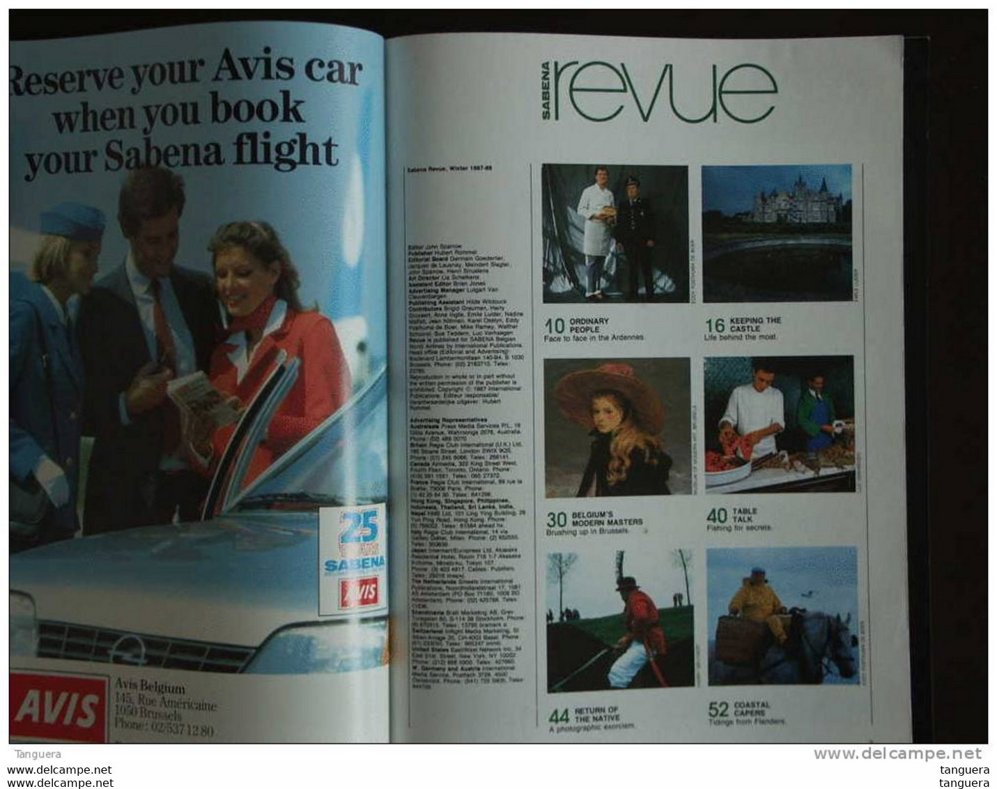 SABENA REVUE Winter 1987/1988 - 66 Pagina's - Oa Artikel 14 Pag Over Museum Moderne Kunst Brussel - Aviazione