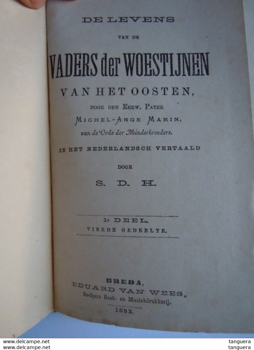 1882 Galerij Der Heiligen De Levens Van De Vaders Der Woestijnen Van Het Oosten Door Pater Michel-Ange Marin - Antiquariat