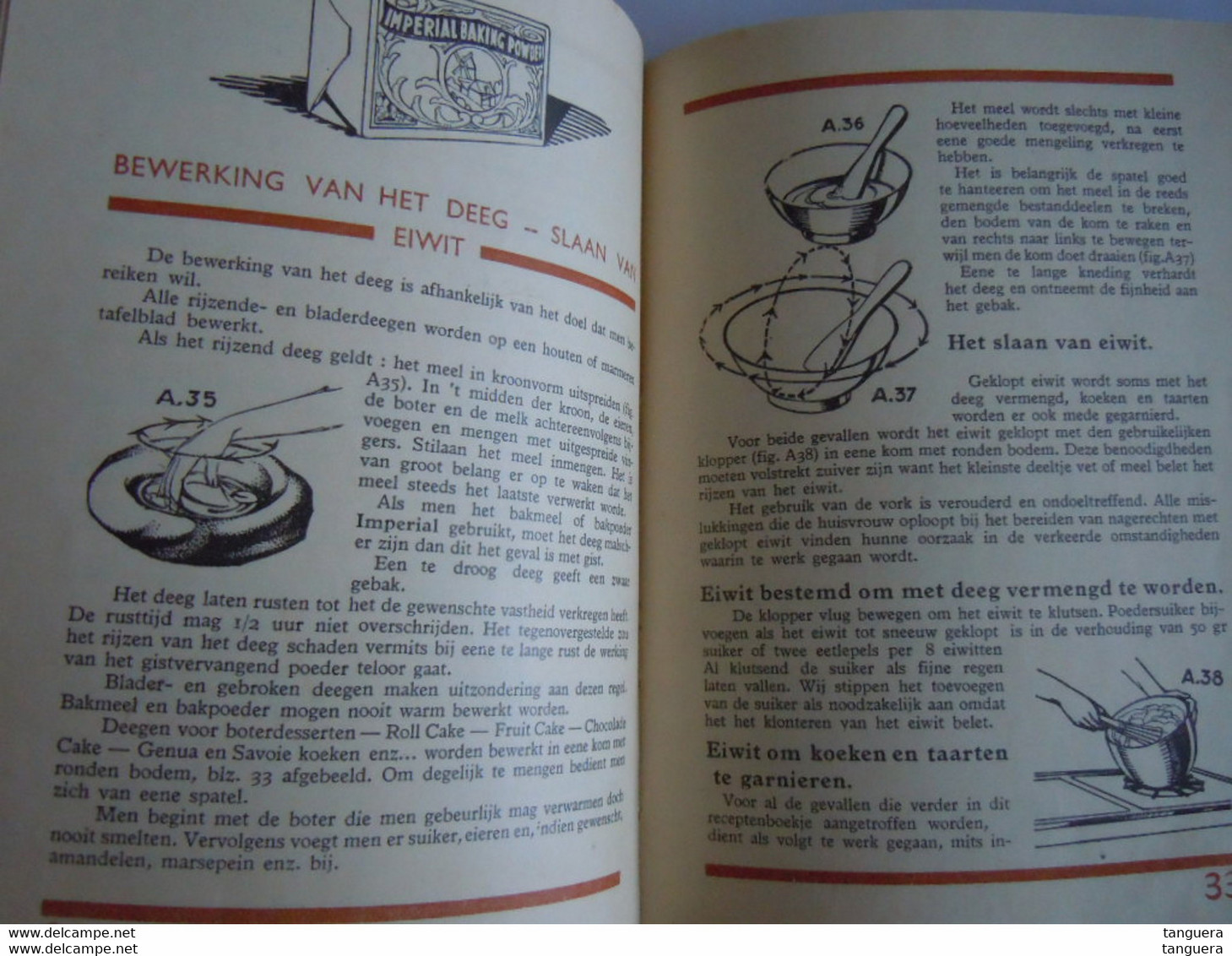Kookboekje  handboek recepten De nagerechten vervaardigd met IMPERIAL produkten Antwerpen form. 12,5 x 16,5 cm