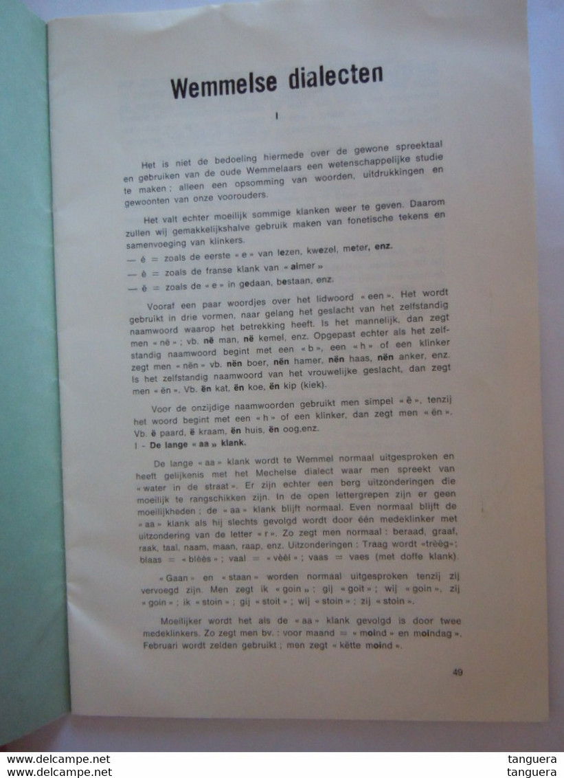 Wamblins Driemaandelijks Tijdschrift Nr 4 1975 Wemmel Dialecten De Kam Tyfusepidemie En Toponymie Wemmel16 Pagina's - Other & Unclassified