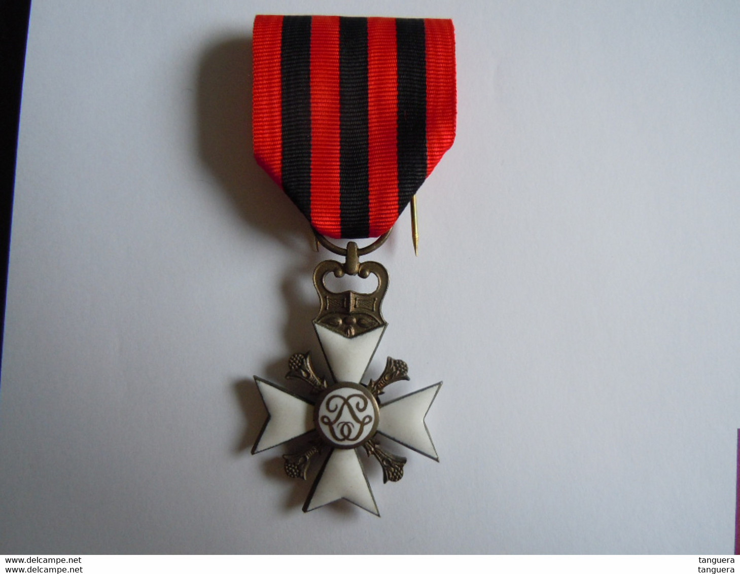 Medaille Burgerlijke Ereteken Kruis 2 De Klasse Décoration Civique Croix 2 Ième Classe - Professionnels / De Société