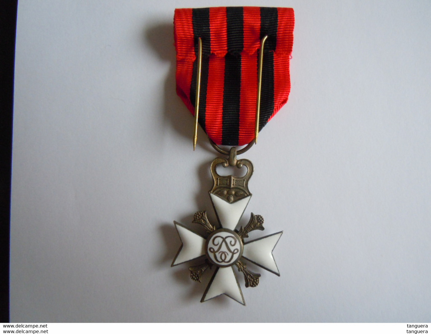 Medaille Burgerlijke Ereteken Kruis 2 De Klasse Décoration Civique Croix 2 Ième Classe - Professionnels / De Société