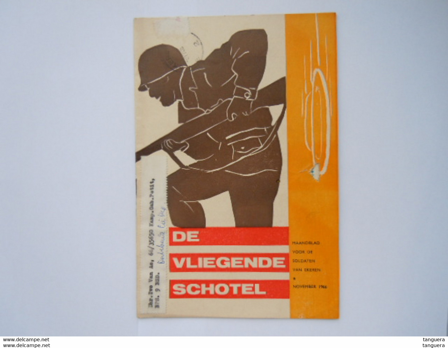 De Vliegende Schotel Maandblad Voor De Soldaten Van Ekeren November 1966 - Holandés