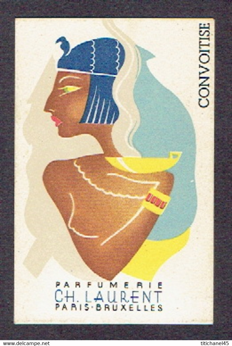 Rare Carte Parfum CONVOITISE De Ch. LAURENT - Anciennes (jusque 1960)
