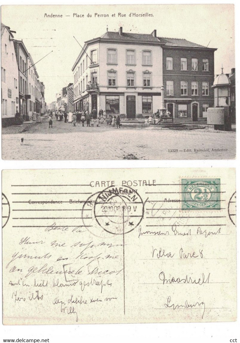 Andenne  Place Du Perron Et Rue D'Horseilles  Edit Ramelot N° 13329 - Andenne