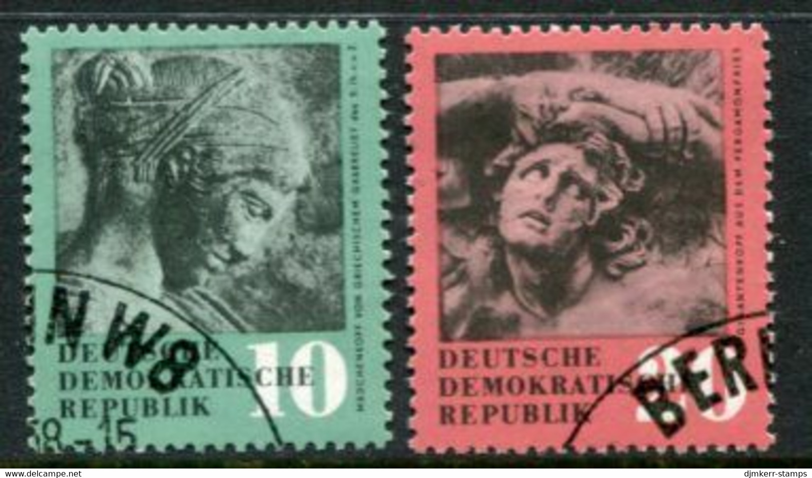 DDR / E. GERMANY 1958 Ancient Art Used.  Michel  667-68 - Used Stamps