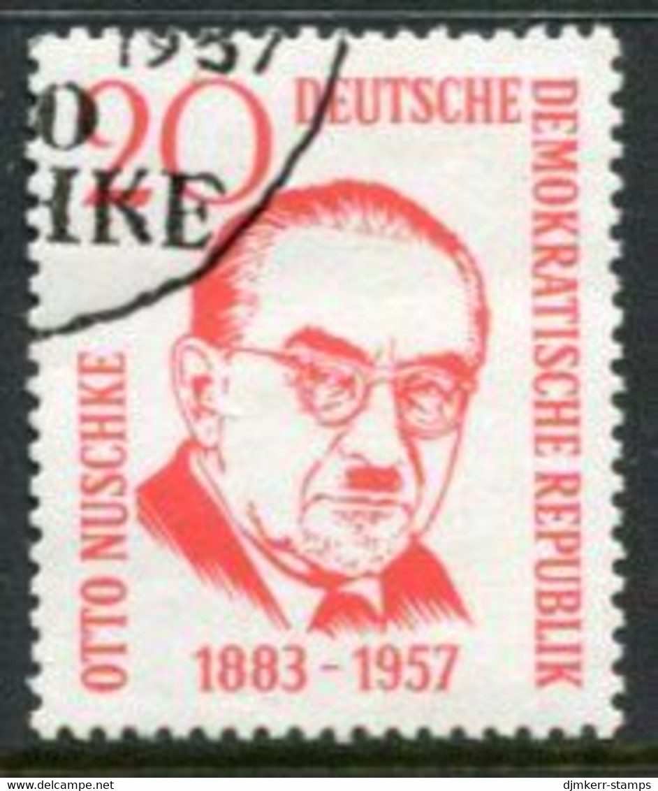 DDR / E. GERMANY 1958 Otto Nuschke Used  Michel  671 - Oblitérés