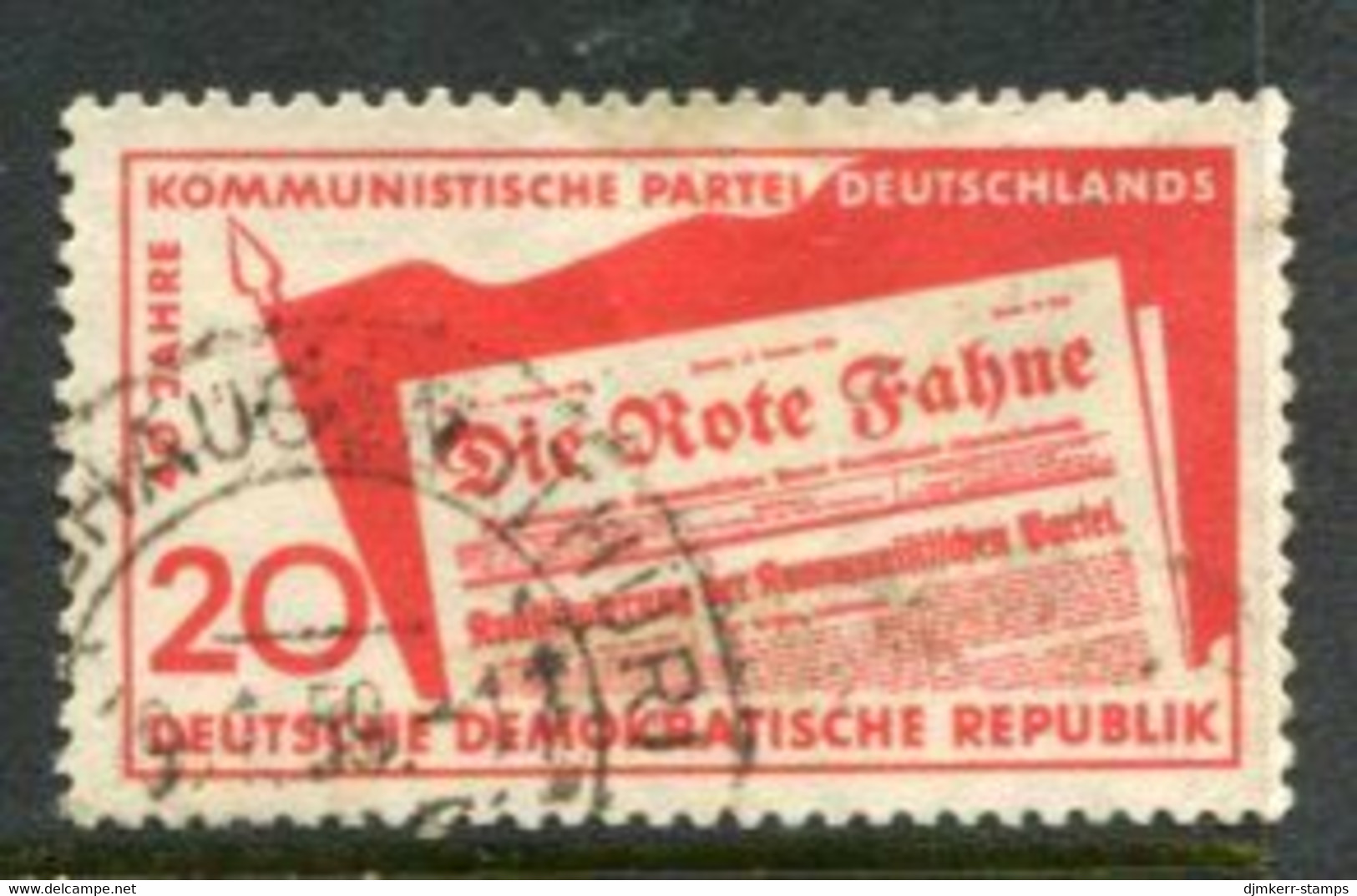 DDR / E. GERMANY 1958 Communist Party Anniversary Used  Michel  672 - Oblitérés