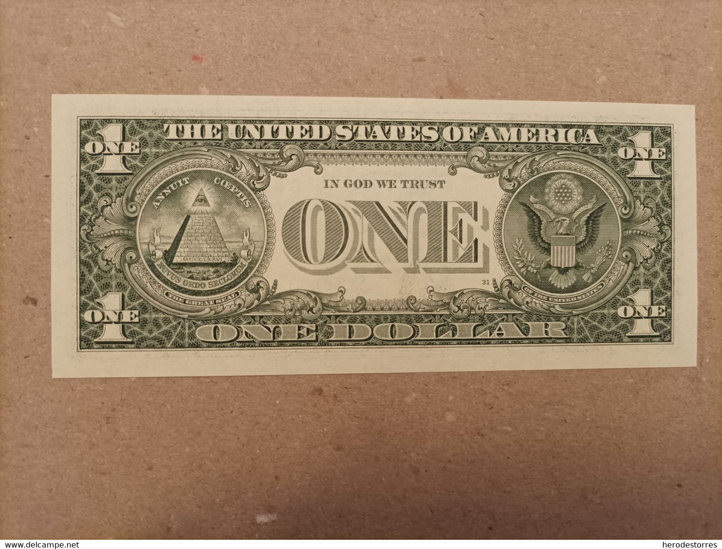 Billete De Estados Unidos De 1 Dólar, Sin Circular/plancha - A Identifier