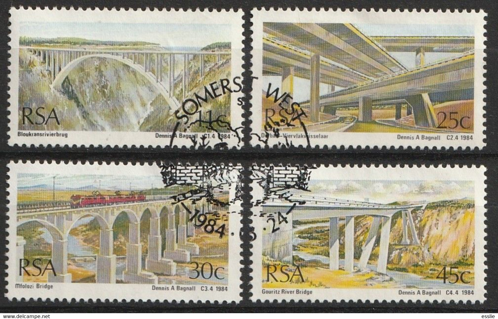 South Africa - 1984 - Bridges - Complete Set - Oblitérés