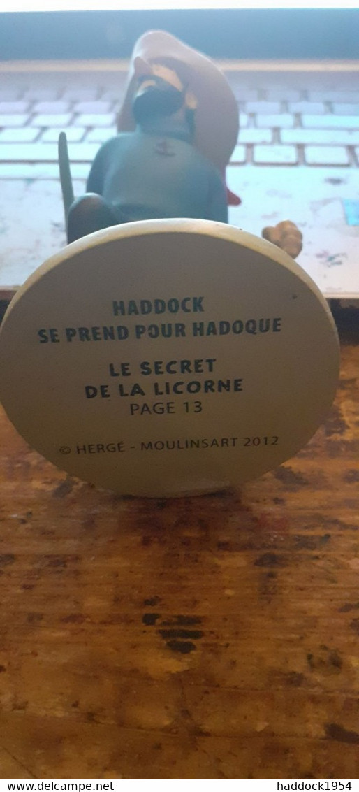 HADDOCK Se Prend Pour HADDOQUE TINTIN HERGE Moulinsart 2012 - Statuettes En Résine
