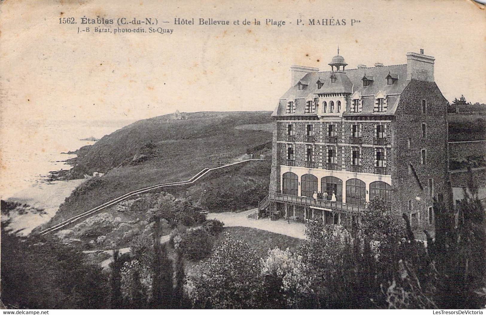 CPA  - ETABLES - Hôtel Bellevue Et De La Plage - P Mahéas - Etables-sur-Mer