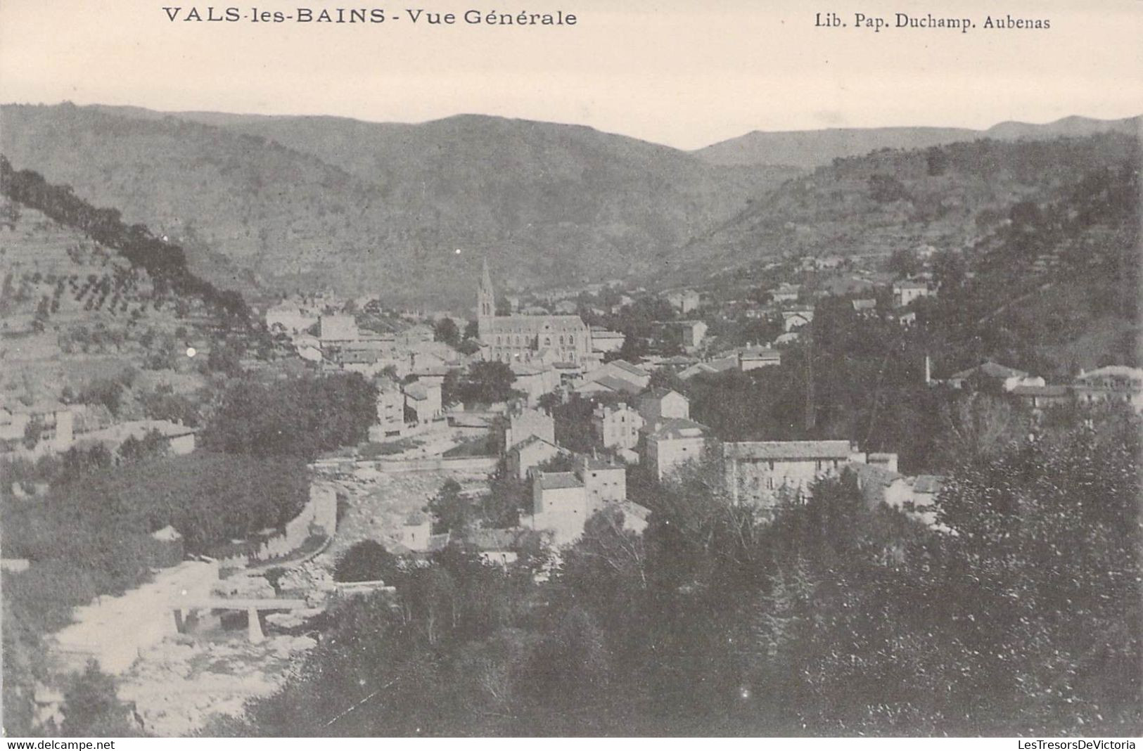 CPA - 07 - ARDECHE - VALS LES BAINS - Vue Générale - Duchamp Aubenas - Vals Les Bains