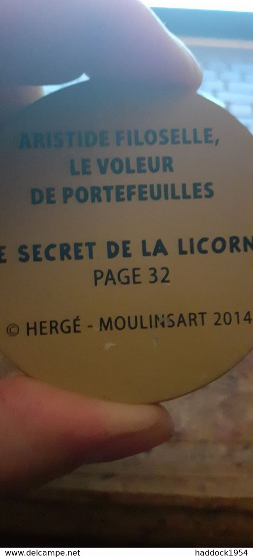 ARISTIDE FILOSELLE Le Voleur De Portefeuilles TINTIN HERGE Moulinsart 2014 - Beelden - Hars