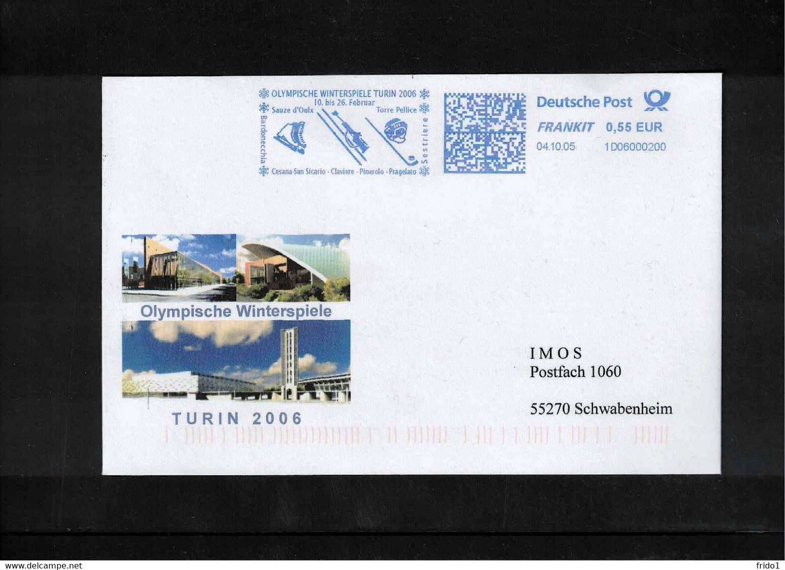 Germany 2005 Olympic Games Torino Interesting Letter - Winter 2006: Turin