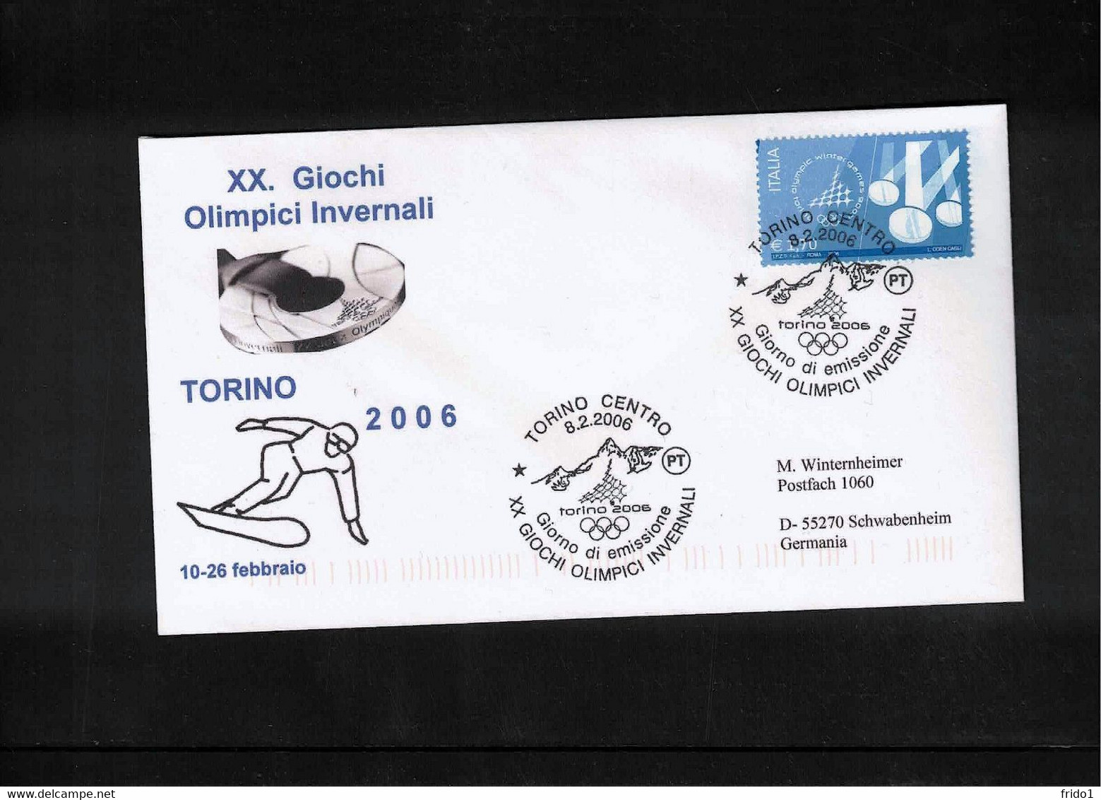 Italy / Italia 2006 Olympic Games Torino Medals Interesting Cover - Invierno 2006: Turín