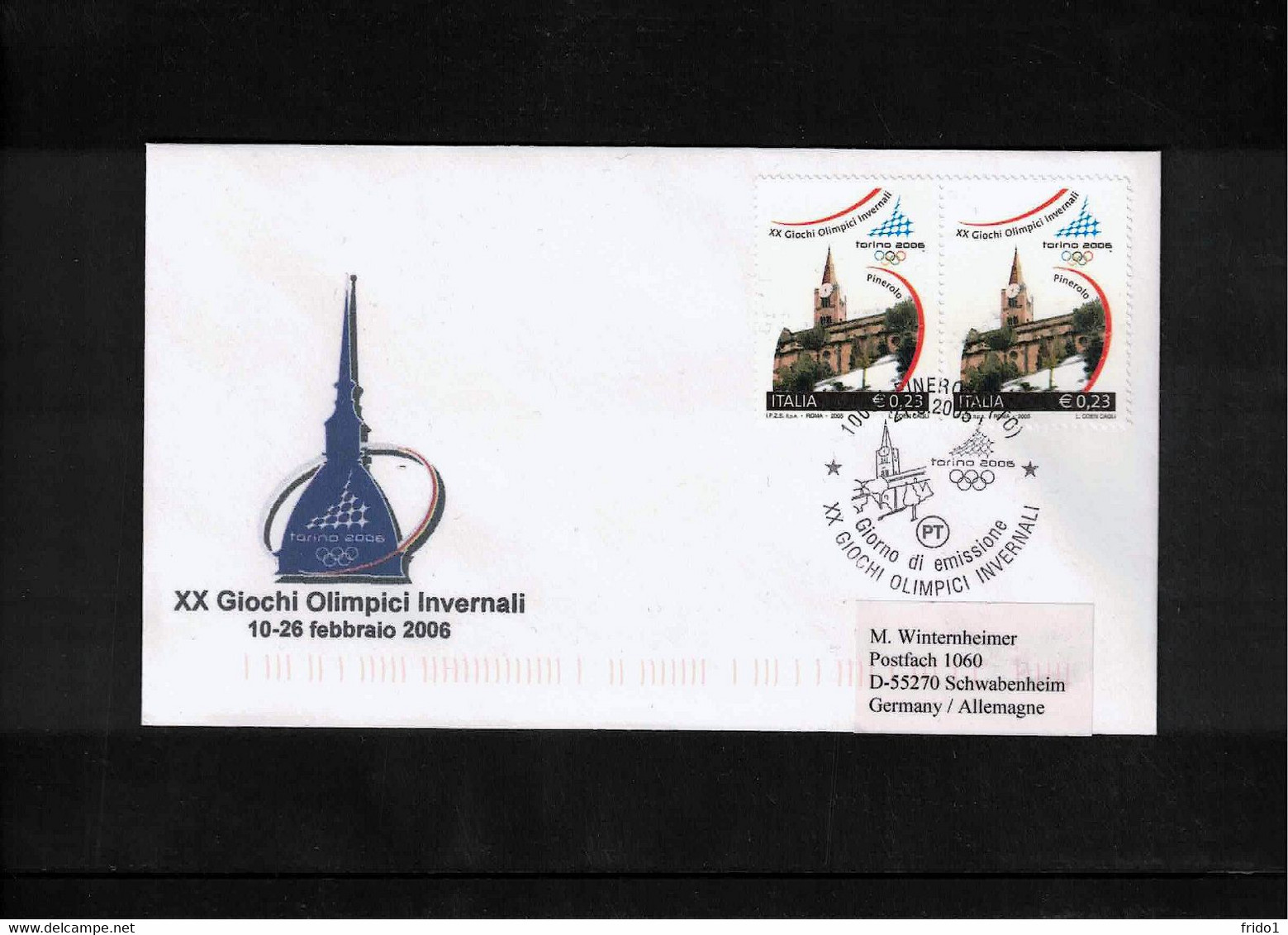 Italy / Italia 2006 Olympic Games Torino 4 Interesting Covers FDC - Winter 2006: Turin