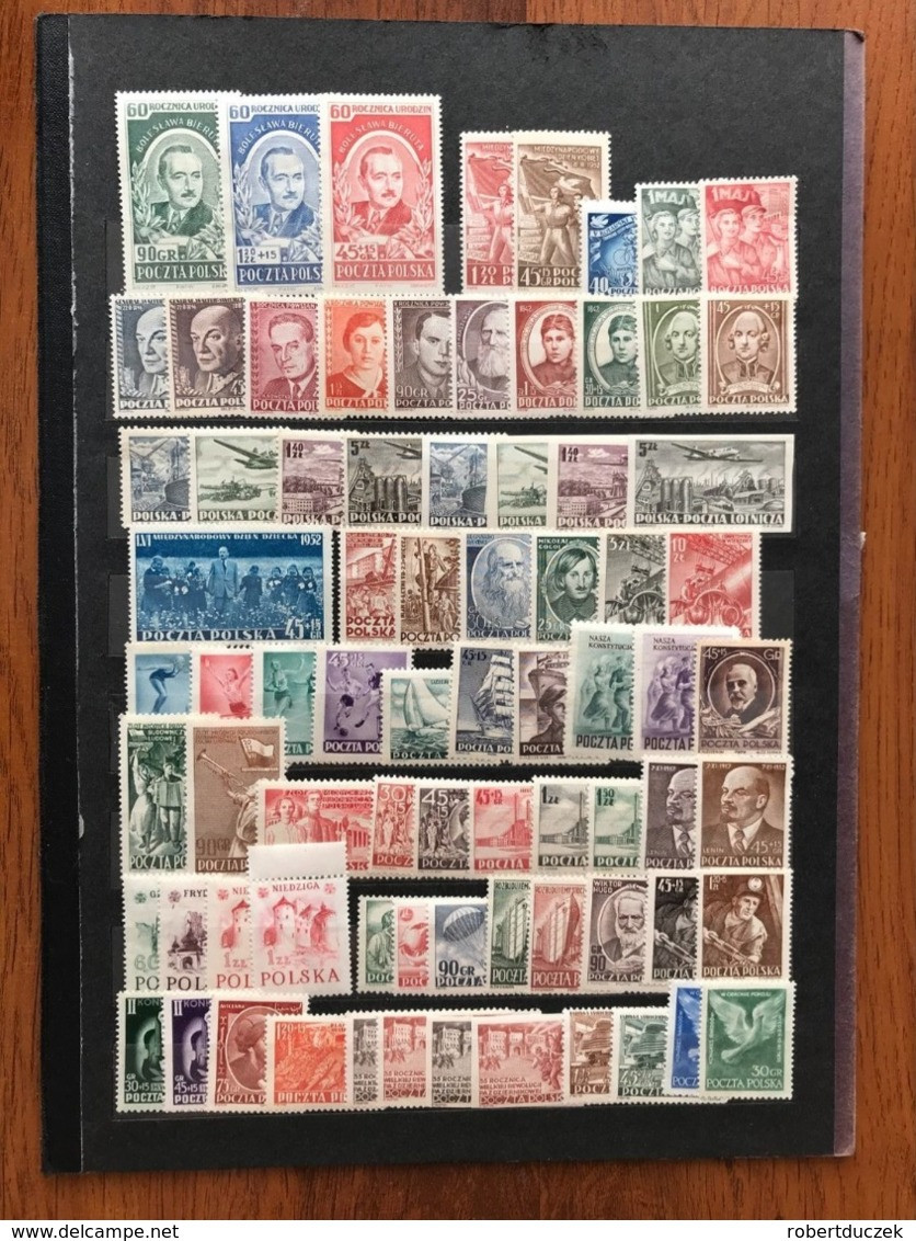 Poland 1952 Complete Year Set. Perfect Mint Stamps MNH - Ganze Jahrgänge