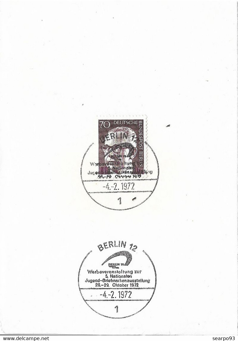 GERMANY. BERLIN. POSTMARK. 1972 - Machines à Affranchir (EMA)