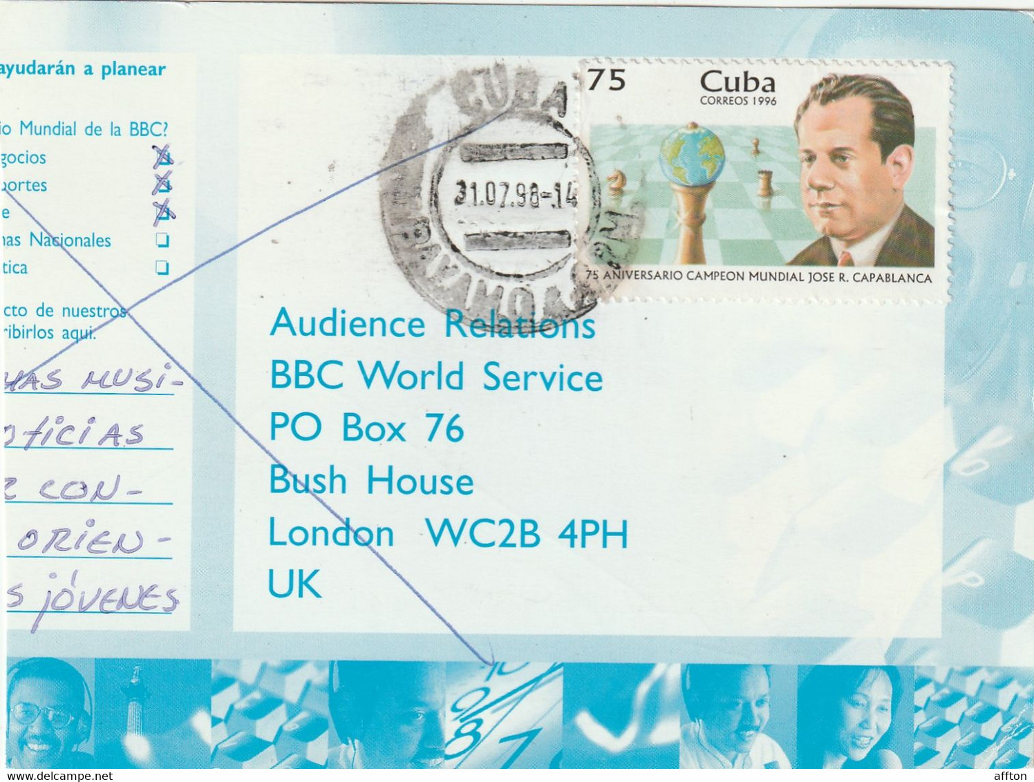 Cuba 1996 Cover Mailed - Lettres & Documents