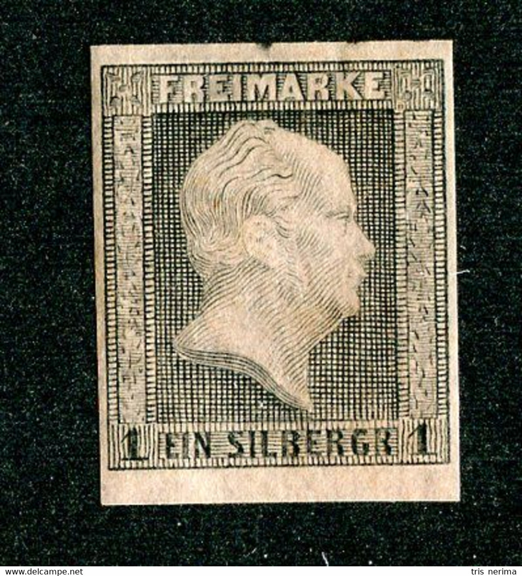 LOT006 Prussia 1850 Mi.2a/ Scott 3 M* ( Cat.€100.) - Ungebraucht