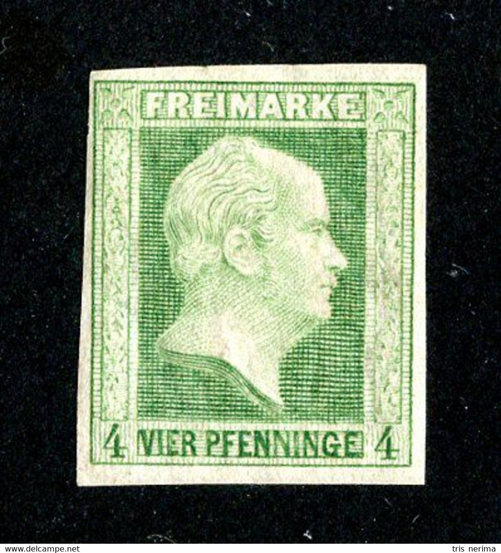 LOT019 Prussia 1850 Mi.5a / Scott 1 M* ( Cat.€140.) - Ungebraucht