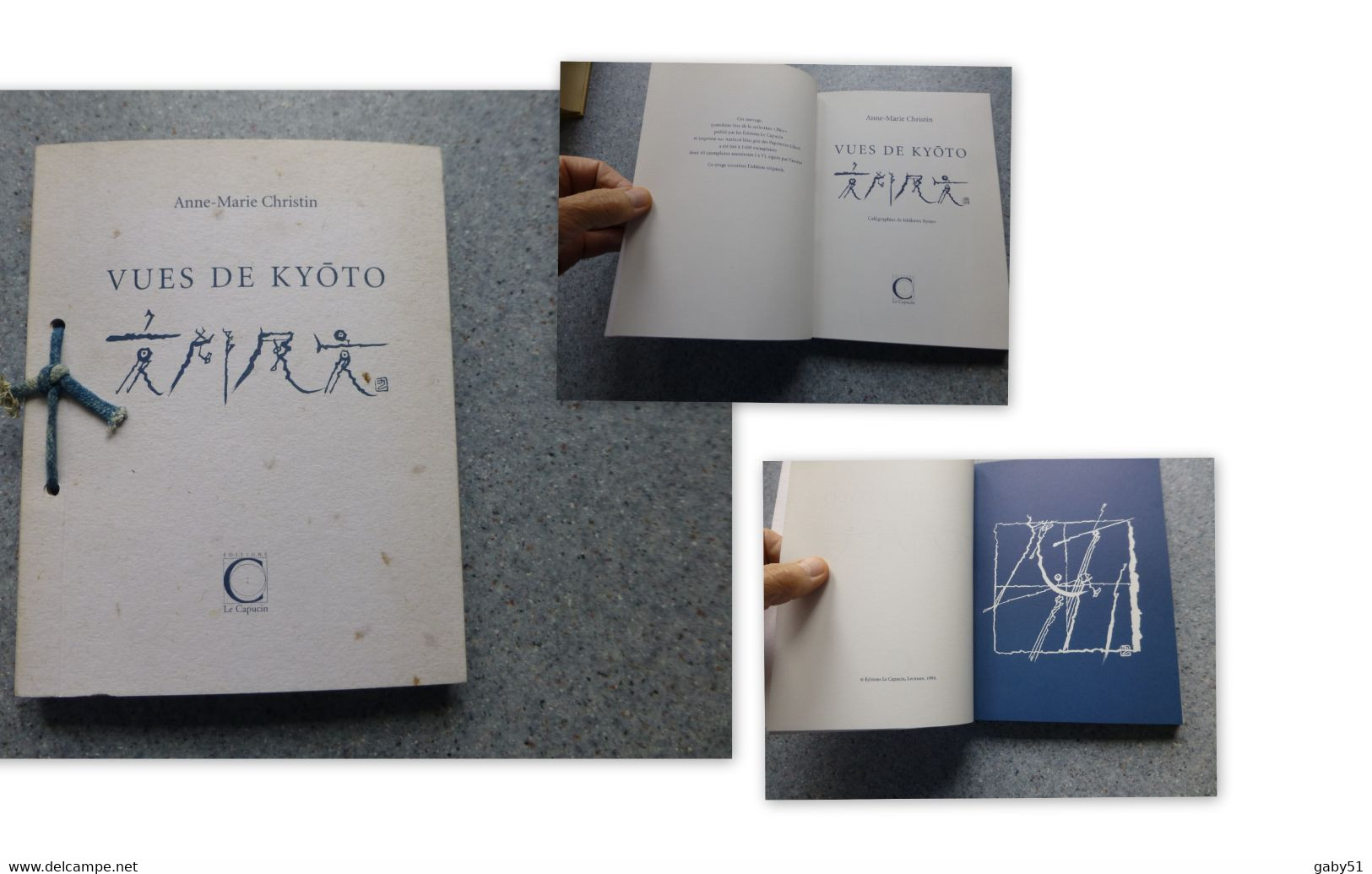 Vues De Kyoto, Anne-Marie Christin, Calligraphie, EO, Pour Bibliophile ; L10 - 1901-1940