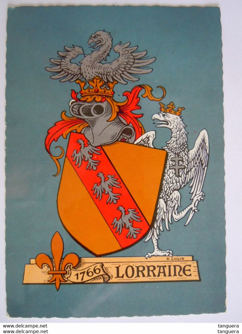 54 Souvenir De Lorraine Armoiries Edit La Cigogne 54.602.24 Circulée 1984 - Lorraine