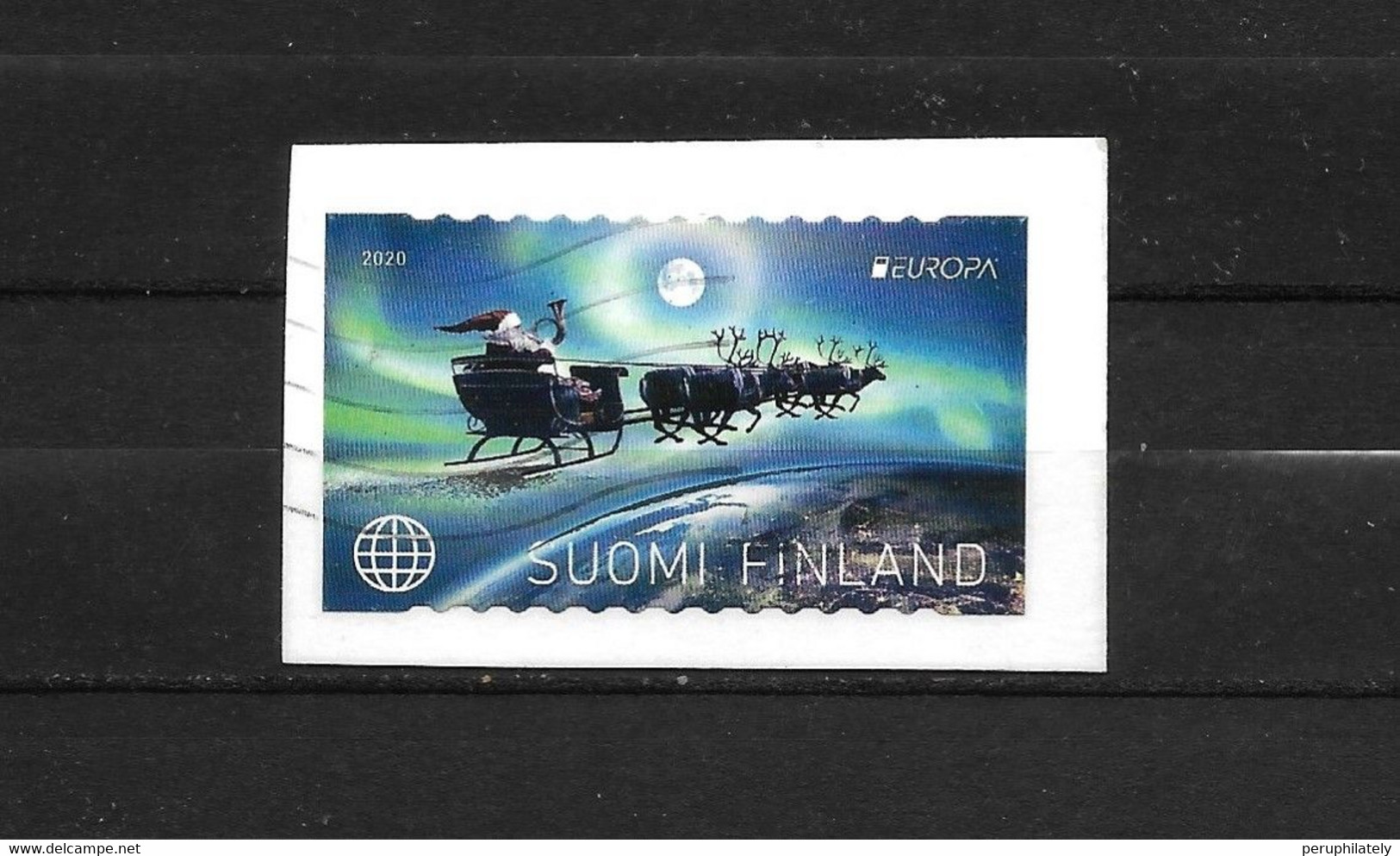 Finland 2020 , Christmas , Santa Claus , Used On Fragment - Used Stamps