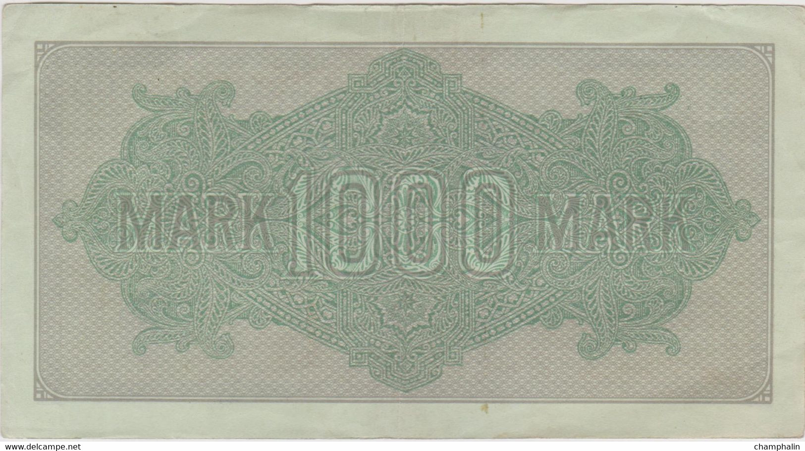 Allemagne - Billet De 1000 Mark - 15 Septembre 1922 - P76h - 1000 Mark